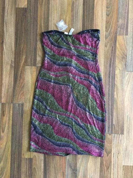 Nové třpyt šaty s ramínky, vel xxs/xs, body flirt, xs