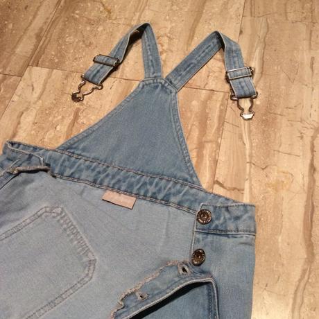 Riflová šatovka/sukně s laclem, matalan,116