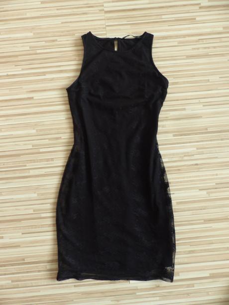 Černé krajkové šaty zara vel. xs, zara,xs