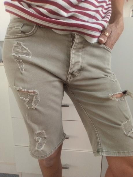 Trhané šortky zn."denim&co" vel."38/m", denim co,38