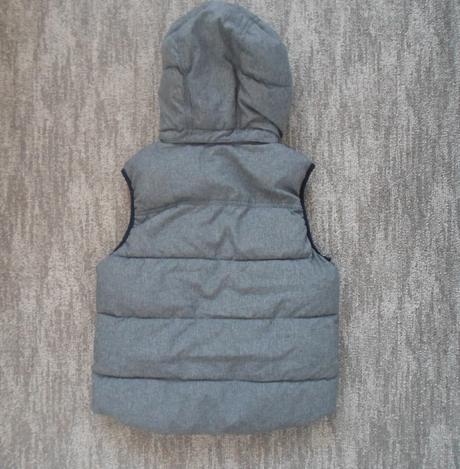 Modrá zateplená vesta vestička h&m, h&m,152