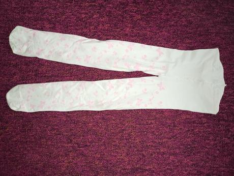 Silonové punčocháče s motýlky a květinami cca 110, 110