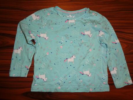 Krásné limetkově zelené tričko s jednorožci 86/92, kuniboo,86