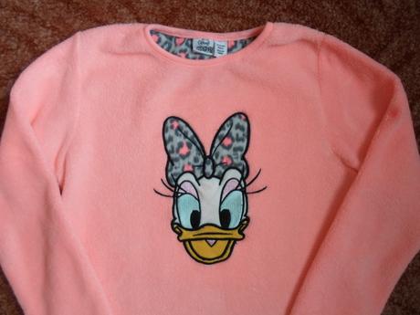 Růžová mikina mikinka s daisy, disney,152