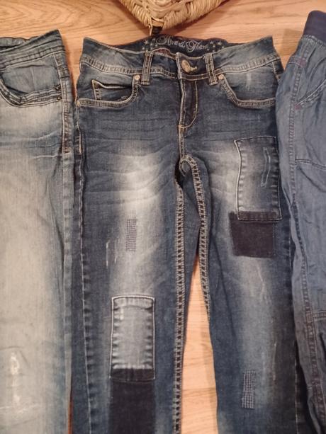 3krát džíny rifle takko c&a h&m 146/152, h&m,146