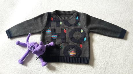 Vánoční svetřík s hrací ozdobičkou mothercare, mothercare,86