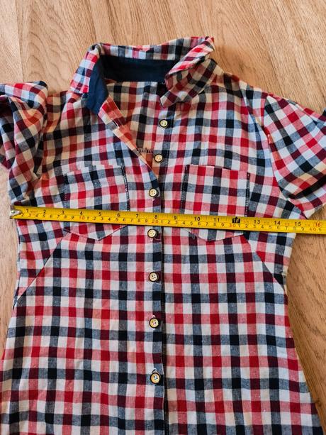 Kostkovaná košile 152/158, xxs, 152
