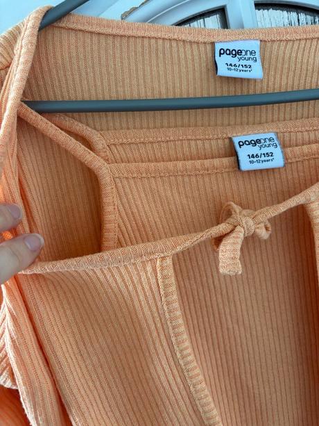 Oranžové tílko + bolerko, takko,152