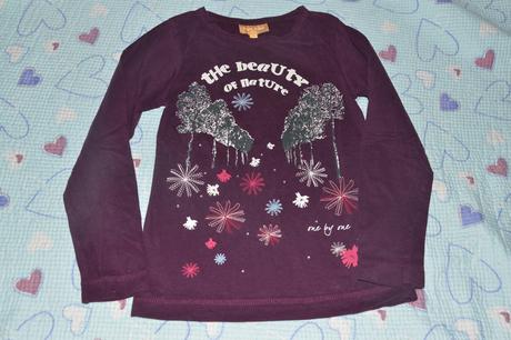 Bavlněné tričko s potiskem a kamínky, one by one,140