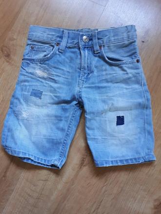 Peckovní džínové riflové kraťasy šortky, h&m,92