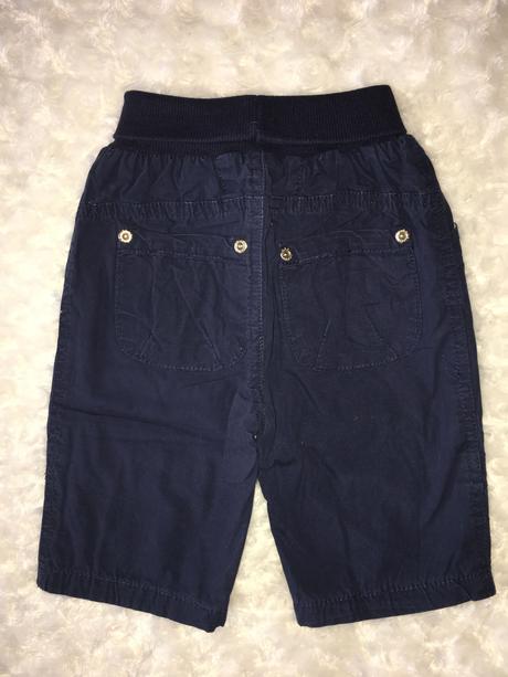 Modré podšité plátěné kalhoty okay, okay,68