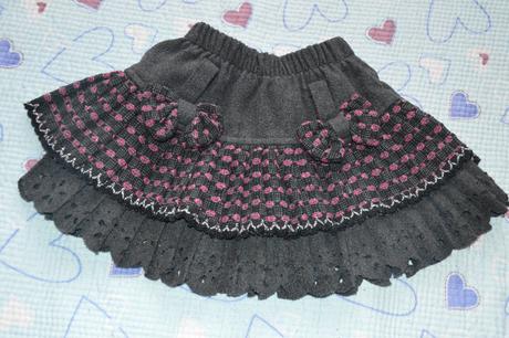 92 98 104 hřejivá zimní sukně sukýnka s kanýry, 98