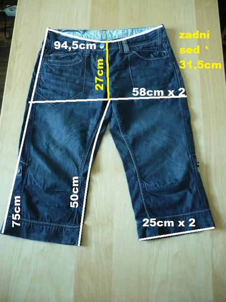 Tříčtvrťáky (kraťasy) next vel.42, next,42