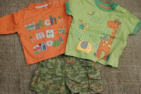 Oranžovo-zelený setík, velikost 56/62, 56