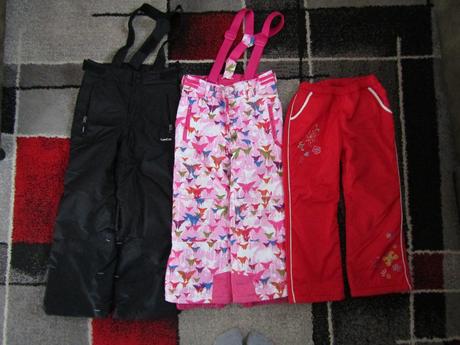 Oteplováky vel.116,zn.wedze , f & f + kugo 116/122, f&f,116