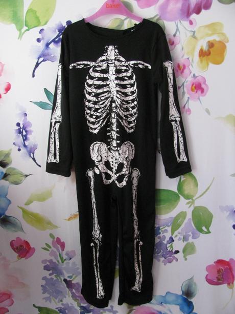 Karnevalový kostým - overal kostlivec,