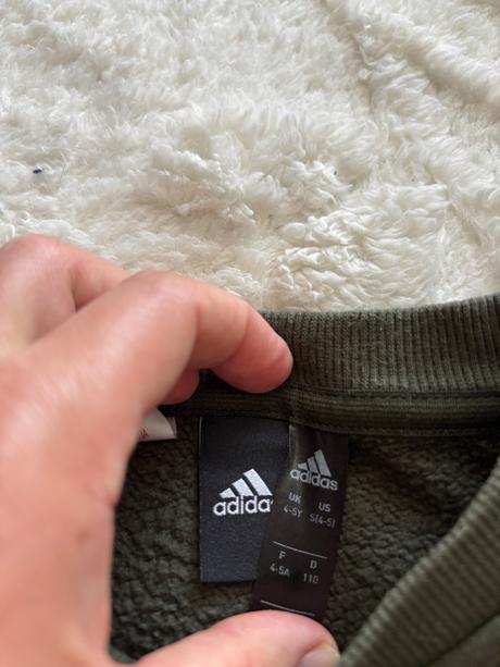 K11/ mikina zelená zn. adidas- v.4/5 let, adidas,110