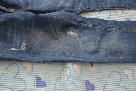 128 134 elastické džíny rifle s třpytkami, dopodopo,128