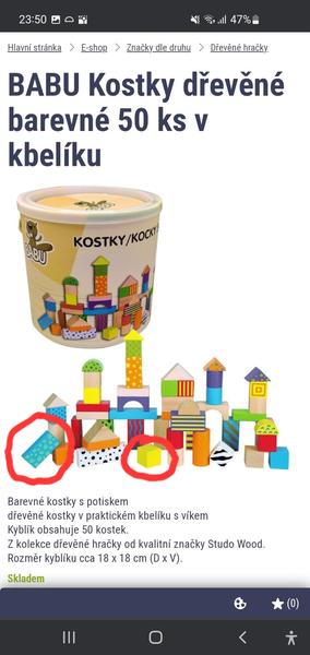 Jaké jsou přesné rozměry dřevěných Babu kostek?