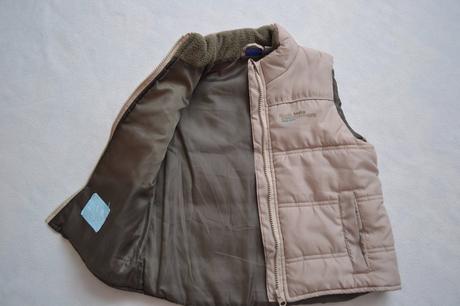 Béžová prošívaná vesta, lupilu,110