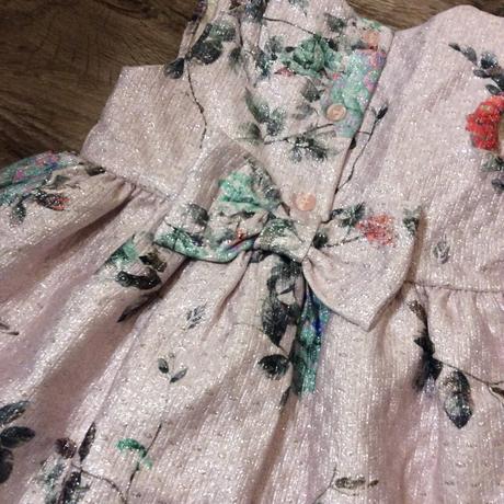 Slavnostní třpytivé šaty s květy, miniclub,86