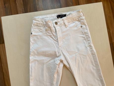 Bílé úzké skinny džíny, vel xxs, anarchy, xs