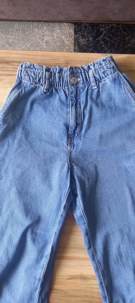 Rifle comfort stretch relaxed fit high jeans, h&m,146