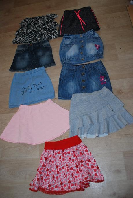 9x sukně sukýnka i jednotlivě 122/128, 122