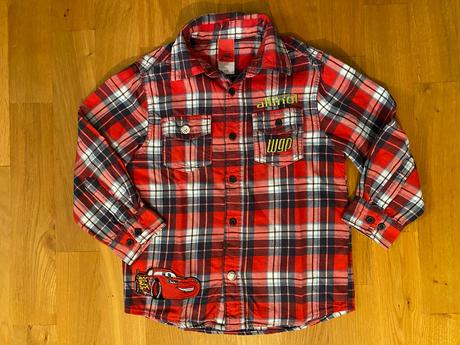 Flanelová košile cars - c&a, vel. 110, c&a,110