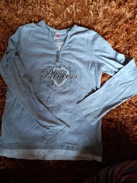 Šedé triko na holku,slečnu, 164