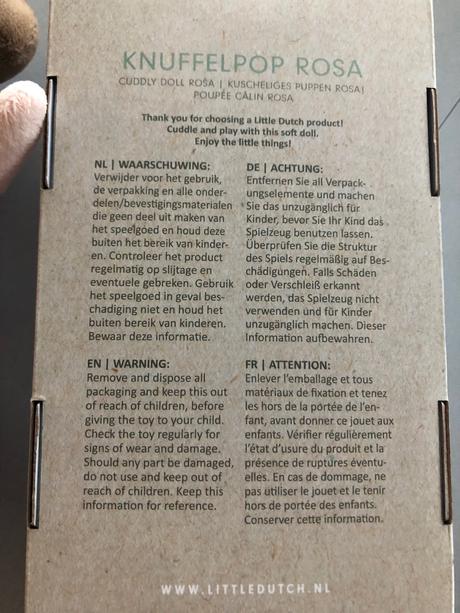 Látková panenka rosa v krabičce zn. little dutch, 