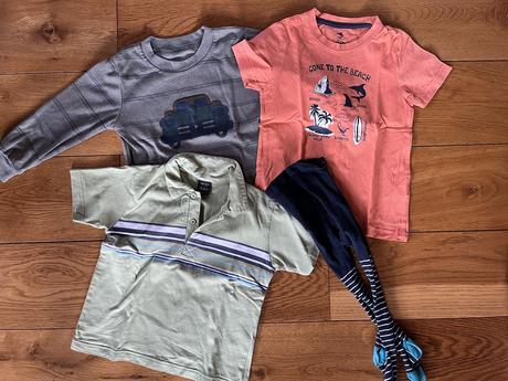 Set oblečení pro kluky - 11ks, vel. 2-4 roky, 104–116