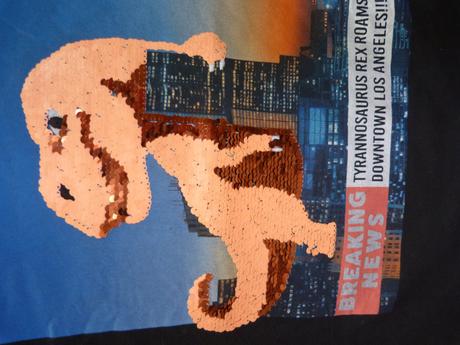 Hm tričko, měnící flitry vel. 122/128, h&m,128