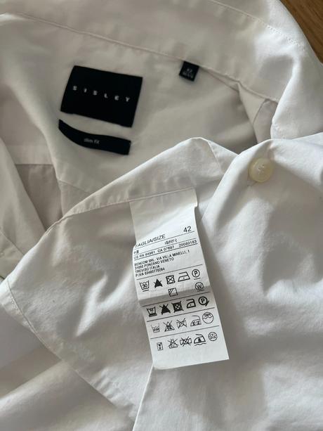 Košile bílá sisley slim fit vel. 42, sisley,42