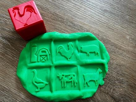 Otiskávací kostka - farma, 