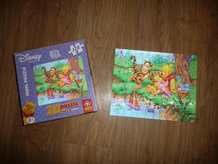 Trefl puzzle medvídek pú lodička 3d 120 dílků,