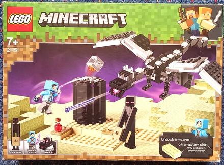 Lego minecraft 21151 - the end battle.,
