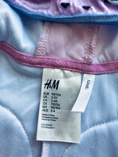 Ob/ overal semišový slabý - v., h&m,104