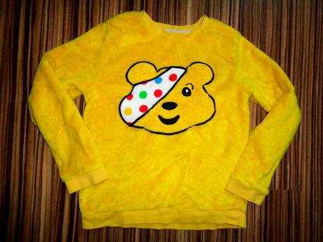 Žlutá měkoučká mikina s medvídkem, george,140