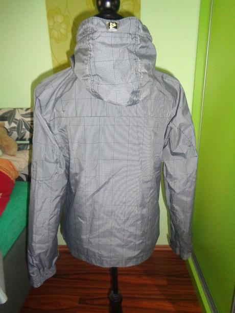 Černobílá kostičkovaná šusťáková bunda, s.a.m.,36