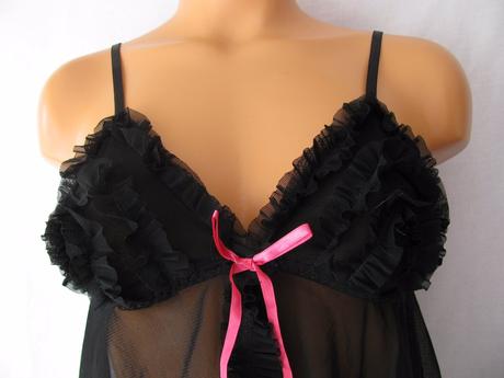 Černá tylová noční košilka, secret possessions,38