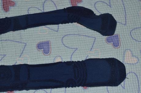 Oteplené - froté bavlněné punčošky, 92