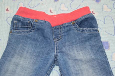 Široké pohodlné džíny, rifle, v pase na gumu, f&f,122