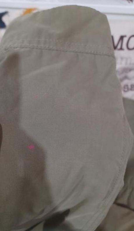 Khaki bunda parka s růžemi 170, s/m, h&m,170