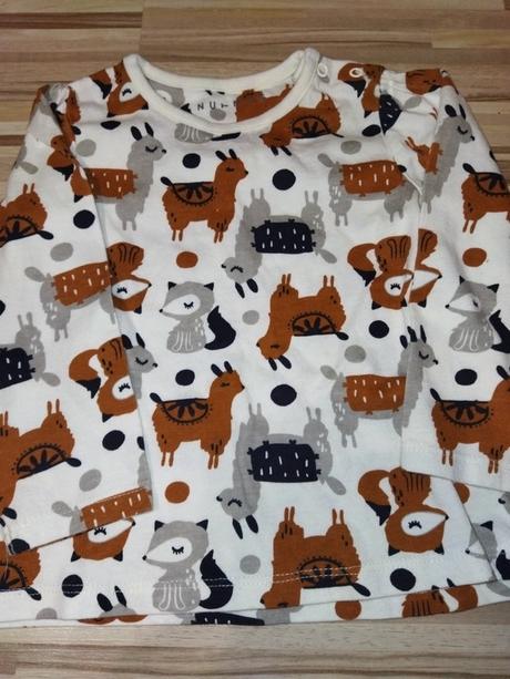 Tričko s lišky a lama 86 nutmeg, nutmeg,86
