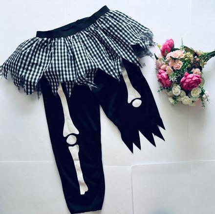 K5/ sukně s kalhoty halloween - v.10/12 led, 