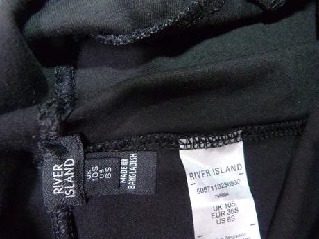 Ri černé legíny vel. s, river island,s