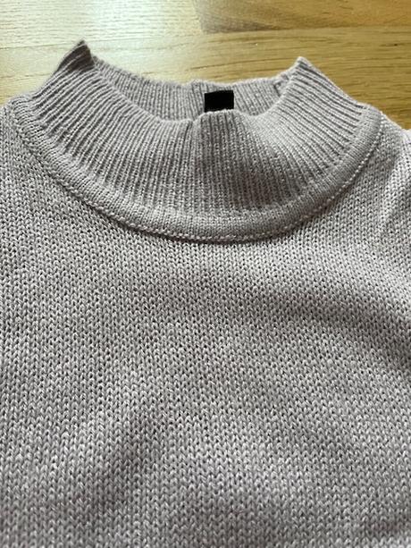 Fialkový svetr ke krku, h&m,s