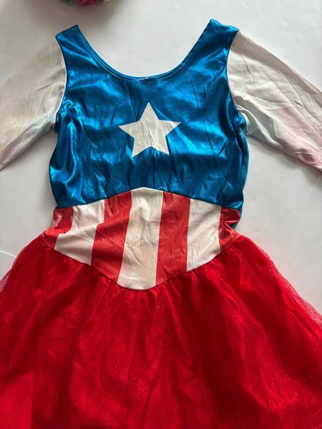 An3/ kostým šaty capitanka america - v.cca s,