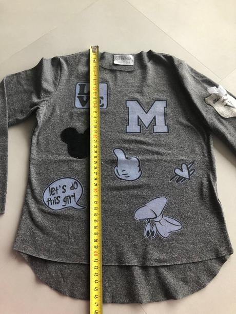 Kids byvoga italy 98-104cm myška minnie šedé triko, 98